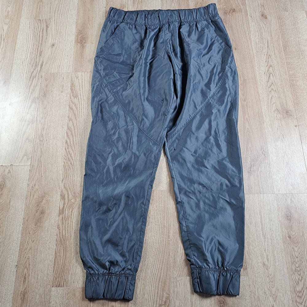 Under Armour Pants Men's Medium Windbreaker Track Pants Gray Ankle Zip Loose